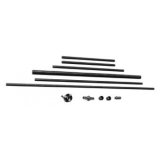 Steering Column Kit - Bracket / Column Tube / Bushings / Steering Shaft / U-Joint / Quick Release - Steel - Natural - Mustang II / Pinto Splined Racks - Kit thumbnail 1