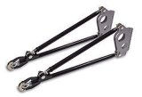 Ladder Bars - Outlaw - 36 in Long - Triple Adjustable - Chromoly - Black Powder Coat - Kit thumbnail 1