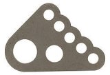 Ladder Bar Chassis Bracket - Weld-On - 1/4 in Thick - 3/4 in Holes - Steel - Natural - 1-3/4 in Crossmembers - Each thumbnail 1