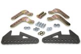 Shock Mount - Rear - Lower - Weld-On - Adjustable - 1/4 in Thick - 1/2 in Mounting Hole - Steel - Natural - 3 in Axle Tube - Back Brace Notched - Pair thumbnail 1
