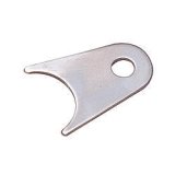 Chassis Tab - Radius - 3/8 in Mounting Hole - 1/8 in Thick - Steel - Natural - 1-1/4 in Tube - Each thumbnail 1