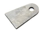 Chassis Tab - Flat - 1/2 in Mounting Hole - 3/16 in Thick - Steel - Natural - Each thumbnail 1