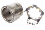 Drive Shaft Loop Can - Chromoly - Natural - 5-Bolt Pinion Supports - Ford 9 in - Each thumbnail 1