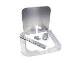Access Door - 6 in Square Door - Hinge / Hardware Included - Aluminum - Natural - Kit thumbnail 1