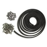 Windshield Installation Kit - 15 ft 1/4 in Thick Rubber Seal - 50 Stainless Counter Allen Screws / Lock Nuts - Universal - Kit thumbnail 1