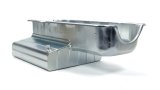 Engine Oil Pan - Circle Track - Rear Sump - 9 qt - 7 in Deep - Louvered Windage Tray - Natural - 2-Piece Seal - Small Block Chevy - Each thumbnail 1