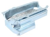Engine Oil Pan - Rear Sump - 7 qt - 6.5 in Deep - Steel - Zinc Plated - 1-Piece Seal - Small Block Chevy - Each thumbnail 1