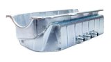 Engine Oil Pan - Dry Sump - 5.5 in Deep - Three 12 AN Male Passenger Side Pickups - Steel - Zinc Plated - 2-Piece Seal - Small Block Chevy - Each thumbnail 1