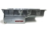 Engine Oil Pan - Claimer Pan - Rear Sump - 8 qt - 8 in Deep - Louvered Windage Tray - Steel - Zinc Plated - 1-Piece Seal - Gen V - Big Block Chevy - Each thumbnail 1