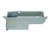 Engine Oil Pan - Street / Strip / Oval Track / Marine / Road Race - Rear Sump - 7 qt - 7.75 in Deep - Steel - Zinc Plated - 2-Piece Seal - Small Block Chevy - Each thumbnail 1