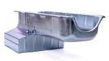 Engine Oil Pan - Claimer Pan - Rear Sump - 8 qt - 8 in Deep - Steel - Zinc Plated - 2-Piece Seal - Small Block Chevy - Each thumbnail 1
