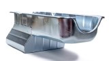 Engine Oil Pan - Street / Strip - Rear Sump - 8 qt - 8 in Deep - T Style Sump - Steel - Zinc Plated - 2-Piece Seal - Small Block Chevy - Each thumbnail 1