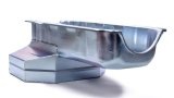Engine Oil Pan - Road Race - Rear Sump - 8 qt - 8 in Deep - Steel - Zinc Plated - 2-Piece seal - Small Block Chevy - Each thumbnail 1
