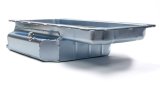 Engine Oil Pan - Oval Track - Rear Sump - 6 qt - 4.5 in Deep - Steel - Zinc Plated - GM LS-Series - Each thumbnail 1
