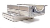 Engine Oil Pan - Rear Sump - 8.5 qt - 7 in Deep - Aluminum - Natural - 2-Piece seal - Small Block Chevy - Each thumbnail 1