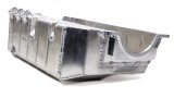Engine Oil Pan - Dry Sump - 6 in Deep - Three 13 AN Male Passenger Side Pickups - Aluminum - Natural - 2-Piece Seal - Small Block Chevy - Each thumbnail 1