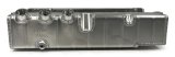 Engine Oil Pan - Asphalt Late Model - Dry Sump - 4.25 in Deep - Three 12 AN Male Passenger Side Pickups - Aluminum - Natural - Small Block Chevy - Each thumbnail 1