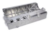 Engine Oil Pan - Pro Series - Asphalt Circle Track - Dry Sump - Three 12 O-Ring Ports Top Passenger Side - Aluminum - Natural - 2-Piece Seal - Dart / Brodix Spread Rail - Small Block Chevy - Each thumbnail 1