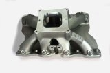 Intake Manifold - 3V - Square Bore - 9.200 in Deck Height - Aluminum - Natural - Ford Cleveland / Modified - Each thumbnail 1