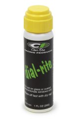 Dial-In Marker - Dial-Rite - Window - Yellow - Safe on Glass / Polycarbonate / Rubber - 1 oz Bottle / Applicator - Each thumbnail 1