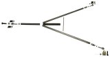 Axle Housing Locator - Magnum Series - Weld-On - Wishbone - 5/8 in Locator Hole - Chromoly - Natural - Kit thumbnail 1