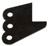 Ladder Bar Bracket - Crossmember - Weld-On - 3/16 in Thick - Steel - Natural - Each thumbnail 1