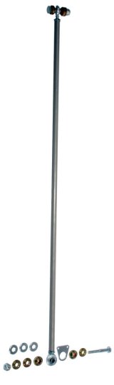Throttle Linkage - 23 in Long Rod - 2 Rod Ends - Aluminum - Natural - Universal - Kit thumbnail 1