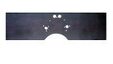 Motor Plate - Front - 36 x 10.5 x 0.25 in - Aluminum - Natural - Small Block Ford - Each thumbnail 1