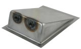 Fuel Tank Sump - Weld-On - 3/8 in NPT Female Bungs - 11 in Long x 7.375 in Wide x 3 in Tall - Steel - Natural - Universal - Each thumbnail 1