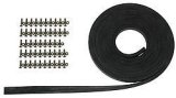 Windshield Installation Kit - 3/8 in Thick Rubber Seal - 50 Stainless Flathead Screws / Lock Nuts - Universal - Kit thumbnail 1