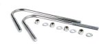 J-Bolt - Suspension Bars - 1/2-13 in Thread - Lock Nuts / Washers included - Steel - Zinc Oxide - Universal - Kit thumbnail 1