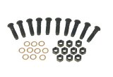 Differential Housing Stud - 3/8-24 in Thread - 1.575 in Long - Nuts / Copper Sealing Washers included - Grade 8 - Steel - Ford 9 in - Set of 10 thumbnail 1