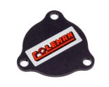 Wheel Hub Dust Cap - Bolt-On - Coleman Logo - Aluminum - Black Anodized - Coleman Lightweight Drive Flange - Each thumbnail 1
