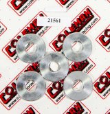 Wheel Spacer - Wide 5 - 5/8-11 in Thread - 0.25 in Thick - Aluminum - Clear Anodized - Set of 5 thumbnail 1