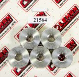 Wheel Spacer - Wide 5 - 5/8-11 in Thread - 1 in Thick - Aluminum - Clear Anodized - Set of 5 thumbnail 1