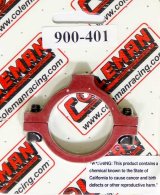 Roll Bar Accessory Clamp - Clamp-On - Single 1/4-20 in Hole - Aluminum - Red Anodized - 1-1/2 in OD Tube - Each thumbnail 1