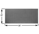 Sheet Padding - High Density - 16 x 36 x 1 in Thick - Fire Retardant - Foam - Gray - Each thumbnail 1