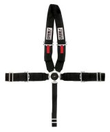 Harness - 5 point - Camlock - SFI 16 Approved - 50 in Length - Pull Up Adjust - Wrap Around - U-Type Harness - Black - Kit thumbnail 1