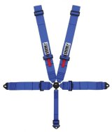 Harness - Kam Lock - 5 Point - SFI 16.1 - 52 in Length - Pull Down Adjust - Clip In / Wrap Around - Individual Harness - Blue - Kit thumbnail 1