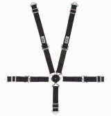 Harness - 5 Point - Camlock - SFI 16.2 - 40 in Length - Pull up Adjust - Bolt-In / Wrap Around - Individual Harness - Black - Jr Dragster / Quarter Midget - Kit thumbnail 1