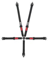 Harness - 5-Point - Kam Lock - SFI 16.2 - Pull Up Adjust - Bolt-In / Wrap Around - Individual Harness - Black - Jr Dragster - Kit thumbnail 1