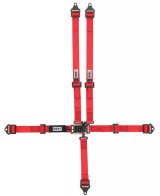 Harness - 5 Point - Latch and Link - SFI 16.2 - 40 in Length - Pull Up Adjust - Bolt-In / Wrap Around - Individual Harness - Black - JR Dragster - Kit thumbnail 1