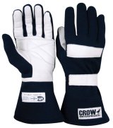 Driving Gloves - Junior Standard - SFI 3.3/5 - Double Layer - Nomex - Black - Youth Medium - Pair thumbnail 1