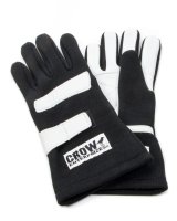 Driving Gloves - SFI 3.3/5 - Double Layer - Nomex - Black - X-Large - Pair thumbnail 1