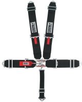 Harness - Sport Model - 5 Point - Latch and Link - SFI 16.1 - Pull Down Adjust - Bolt-In - Individual Harness - Black - Kit thumbnail 1