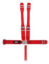 Harness - 5 Point - Latch and Link - 3 in Width - SFI 16.1 - Pull Down / Ratchet - Bolt-In - Individual Harness - Red - Kit thumbnail 1