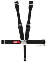 Harness - 5 Point - Latch and Link - Pull down Adjust - Bolt-In / Wrap Around - Individual Harness - Black - Kit thumbnail 1