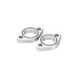Water Pump Spacer - 1/2 in Thick - O-Ring - Aluminum - Natural - Small Block Chevy - Pair thumbnail 1
