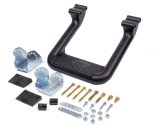 Step Bars - Hoop II - Mount Kit Included - Aluminum - Black Powder Coat - Ford Fullsize SUV / Truck 1999-2016 - Each thumbnail 1