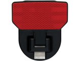 Hitch Step - HD Hitch Step - 2 in Receiver - Fold-Away - Reflector - Aluminum - Black / Red - Each thumbnail 1